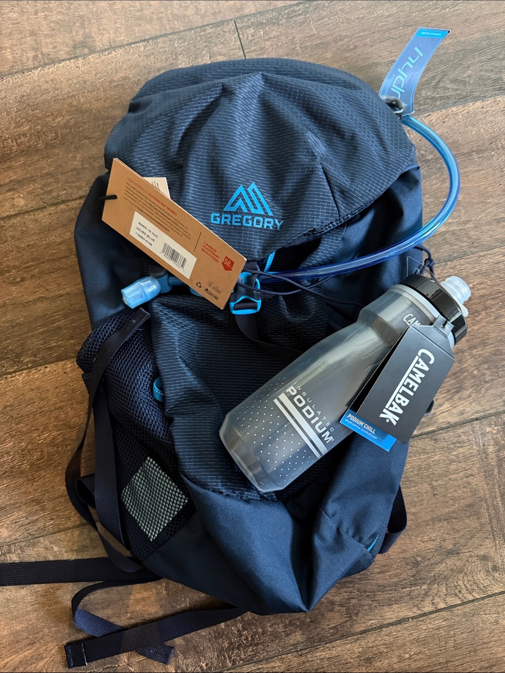 Gregory Nano 18 H2O - Hydration Pack & Camelback Insulated Podium Chill Bottle